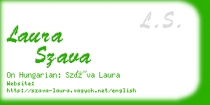 laura szava business card